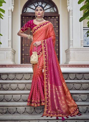 For A Different Look , Grab These Beautiful Saree in Fine Colored.These Saree is Fabricated On Banarasi Silk Pair With Raw Silk Blouse.Its Beautified With Heavy Wevon Designer And Embroidery Work.
