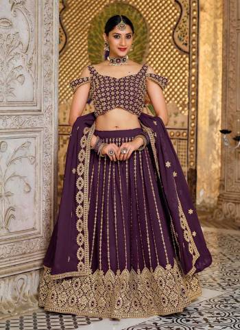 Looking Different, Grab These Designer Lehenga in All Over Fine Colored.These Lehenga And Blouse Are Fabricated On Georgette Based Pair With Georgette Dupatta.Its Beautified With Heavy Sequance Embroidery Work.