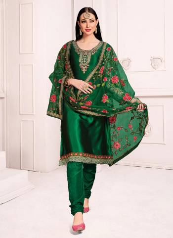 Grab These Beautiful Suit in Fine Colored.These Top is Fabricated On Georgette Pair With Santoon Bottom And Georgette Dupatta.Its Beautified With Heavy Designer Embroidery And Stone Work.