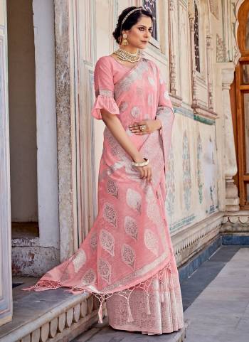 Grab These Saree in Beautiful Colored Pair With atching Blouse.These Saree And Blouse Are Fbaricated On Linen Based.Its Beautified With Heavy Silver Jari Wevon Designer Work.Buy Now