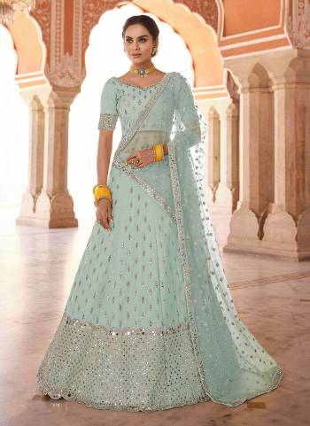 Flaunt Your Rich And Elegant Look Wearing This Designer?Lehenga Choli in All Over Beautiful Colored.These Lehenga And Blouse Are Fabricated On Art Silk Pair With Soft Net Blouse.Its Beautified With Heavy Designer Work.