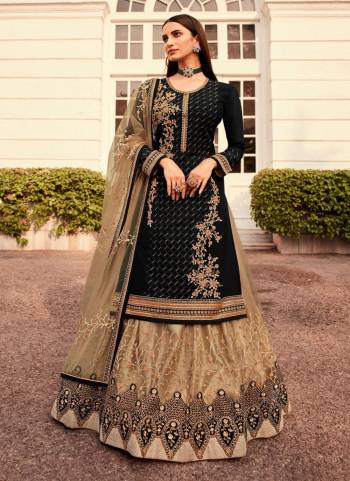 Celebrate This Festive Season Wearing This Suit In All Over Fine Colored.These Top is Fabricated On Faux Georgette Pair With Faux Georgette Bottom And Net Dupatta.Its Beautified With Heavy Designer Embroidery Work.