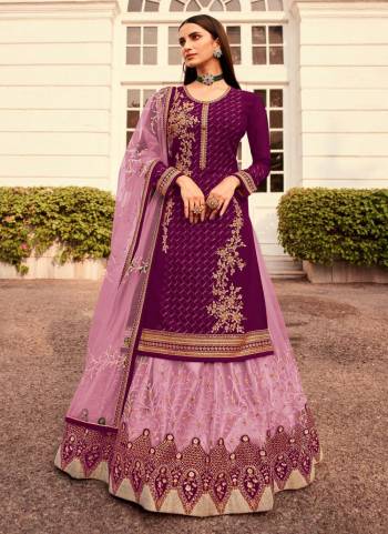 Celebrate This Festive Season Wearing This Suit In All Over Fine Colored.These Top is Fabricated On Faux Georgette Pair With Faux Georgette Bottom And Net Dupatta.Its Beautified With Heavy Designer Embroidery Work.