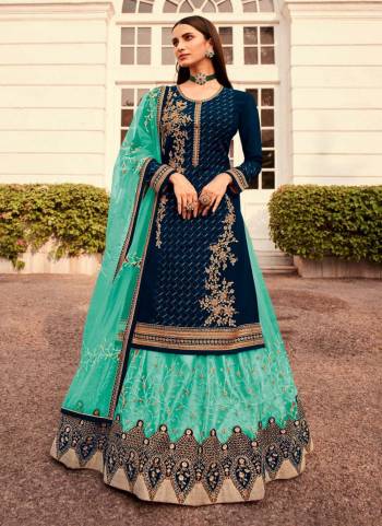 Celebrate This Festive Season Wearing This Suit In All Over Fine Colored.These Top is Fabricated On Faux Georgette Pair With Faux Georgette Bottom And Net Dupatta.Its Beautified With Heavy Designer Embroidery Work.