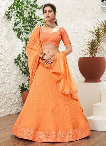 Shine Bright Wearing This Pretty Lehenga in All Over Fine Colored.These Lehenga is Fabricated On Organza Pair With Chinon Blouse And Organza Dupatta.Its Beautified With Designer Work.