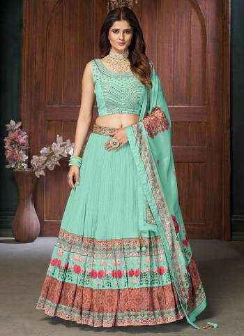 Earn Lots Of Compliments Wearing This Lehenga Choli in Pretty Colored.These Lehenga And Blouse Are Fabricated On Chinon Based Pair With Chinon Dupatta.its Beautified With Heavy Designer Work.