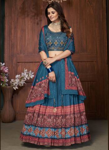 Earn Lots Of Compliments Wearing This Lehenga Choli in Pretty Colored.These Lehenga And Blouse Are Fabricated On Chinon Based Pair With Chinon Dupatta.its Beautified With Heavy Designer Work.