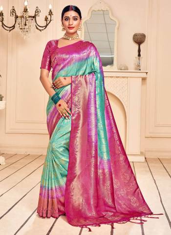 For A Beautiful Look,Grab These Saree in All Over Fine Colored.These Saree And Blouse Are Fabricated On Banarasi Silk.Its Beautified With Wevon Designer Work.