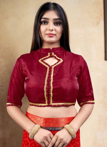 Grab These Readymade Blouse in Fine Colored.These Blouse is Fabricated On Banglori Silk Come With Designer Work.