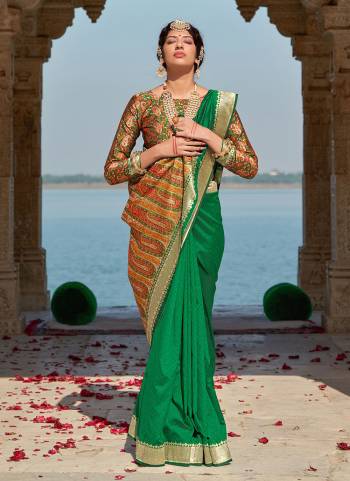 For A Different Look,Grab These Saree in All Over Fine Colored.These Saree And Blouse Are Fabricated On Banarasi Silk.Its Beautified With Heavy Wevon Designer Work.