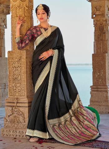 For A Different Look,Grab These Saree in All Over Fine Colored.These Saree And Blouse Are Fabricated On Banarasi Silk.Its Beautified With Heavy Wevon Designer Work.