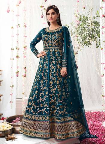 Grab These Semi Stiched Suit in Pretty Colored Pair With Bottom And Dupatta.These Top And Dupatta Are Fabricated On Butterfly Net Pair With Satin Bottom.Its Beautified With Heavy Designer Embroidery Work.