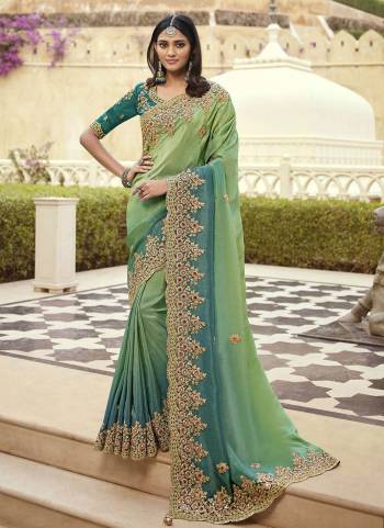 Grab These Designer Saree in Fine Colored Pair With Desiggner Blouse.These Saree And Blouse Are Fabricated On Art Silk.Its Beautified With Heavy Designer Embroidery Work.