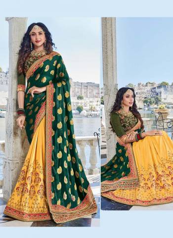 Looking Beautiful,Grab These Saree in Fine Colored.These Saree And Blouse Are Fabricated On Art Silk Based.Its Beautified With Heavy Embroidery Work.