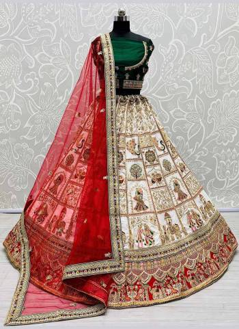 Grab These Heavy Designer Lehenga Choli In All Over Beautiful Colored.These Lehenga And Blouse Are Fabricated On Silk Pair With Soft Net Dupatta.Its Beautified Wth Heavy Designer Work.