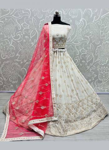 For A Beautiful Look,GrabThese Heavy Designer Lehenga in All Over Fine Colored.These Lehenga And Blouse Are Fabricated On Georgette Pair With Soft Net Blouse.Its Beautified Wth Designer Work.