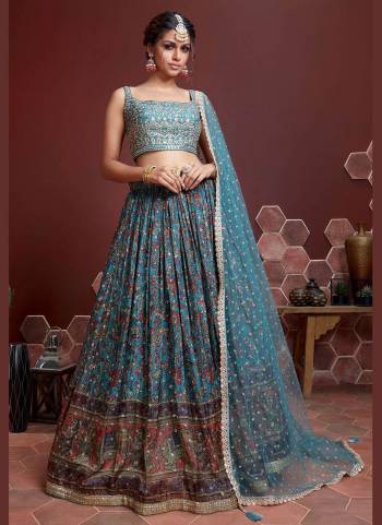 Grab These Designer Look Lehenga in All Over Beautiful Colored.These Lehenga is Fabricated Chinon Silk Pair With Banglori Silk Blouse And Soft Net Dupatta.Its Come With Heavy Designer Work.