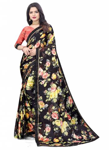 Grab These Casual Wear Saree in Fine Colored.These Saree is Fabricated On Chiffon Pair With Art Slk Blouse.Its Beautified With Designer Printed Work.