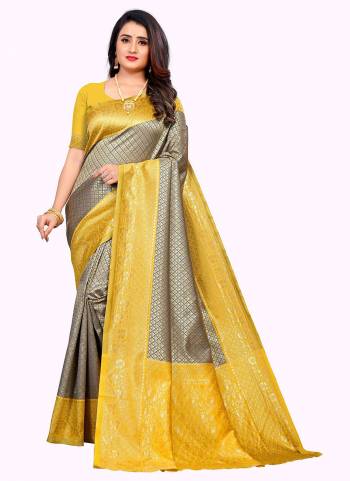 For A Beautiful Look,Grab These Saree in Beautiful Colored Pair With Contrast Color Blouse.These Saree And Blouse Are Fabricated On Cotton.Its Beautified With Heavy Wevon Designer Work.