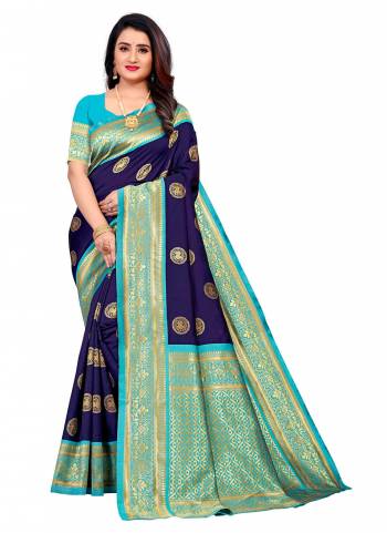 For A Beautiful Look,Grab These Saree in Beautiful Colored Pair With Contrast Color Blouse.These Saree And Blouse Are Fabricated On Cotton.Its Beautified With Heavy Wevon Designer Work.