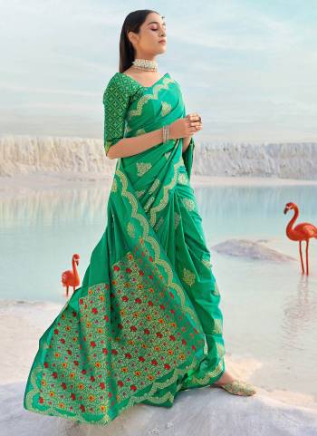 For A Different Looking Saree, Grab These Saree in Fine Colored.These Saree And Blouse Are Fabricated On Banarasi Silk.Its Beautified With Geometric Woven Designer Work.Buy Now