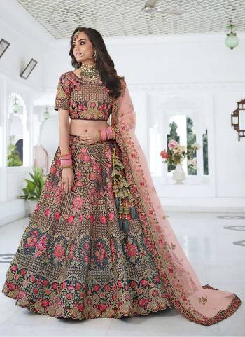 Grab These Beautiful Lehenga Choli in All Over Fine Colored.These Lehenga And Blouse Are Fabricated On Silk Pair With Silk Dupatta.Its Beautified With Heavy Designer Work.