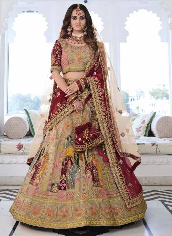 Grab These Beautiful Lehenga Choli in All Over Fine Colored.These Lehenga And Blouse Are Fabricated On Silk Pair With Silk Dupatta.Its Beautified With Heavy Designer Work.