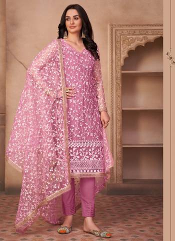 Grab These Semi Stiched Suit in All Over Beautiful Colored.These Top And Dupatta Are Fabricated On Mono Net Pair With American Crepe Bottom.Its Beautified With Designer Work.