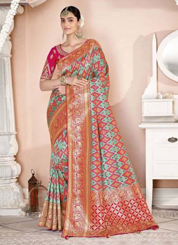 Looking Different in These Beautiful Colored Saree Come With Blouse.These Saree is Fabricated On Silk Pair With Raw Silk Blouse.Its Beautified With Heavy Woven Designer,Embroidery Work Blouse.