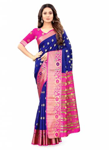 Elegant And Lovely Patterned Saree is Here in Fine Colored.These Saree And Blouse Are Fabricated On Litchi Silk.Its Beautified With Heavy Wevon Designer Work.