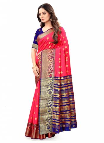 Elegant And Lovely Patterned Saree is Here in Fine Colored.These Saree And Blouse Are Fabricated On Litchi Silk.Its Beautified With Heavy Wevon Designer Work.