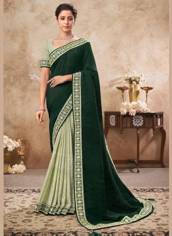 For A Different Look,Grab These Saree In All Over Fine Colored.These Saree is Fabricated On Chinon Crush Pair With Fancy Blouse.Its Beautified With Heavy Designer Work.