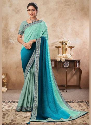 For A Different Look,Grab These Saree In All Over Fine Colored.These Saree is Fabricated On Chinon Crush Pair With Fancy Blouse.Its Beautified With Heavy Designer Work.