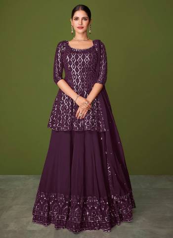 Grab These Designer Semi Stiched Suit in All Over Fine  Colored.These Top And Bottom Are Fabricated On Georgette pair With Georgette Dupatta.Its Beautified With Heavy Designer Work.