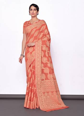 Grab These Saree in Fine Colored PairWIth Matching Blouse.These Saree And Blouse Are Fabricated On Lukhnowi Cotton.Its Beautified With  Heavy Wevon Designer Work.