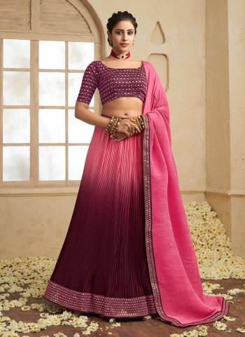 Grab These Beautiful Lehenga Choli in All Over Fine Colored.These  Lehenga is Fabricated On Chinon pair With Phantom Silk Blouse And Chinon Dupatta.Its Beautified With Heavy Designer Work.