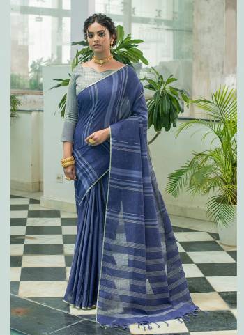 Buy These Different Looking Saree in All Over Beautiful Colored.These Saree And Blouse Are Fabricated On Linen.Its Beautified With Exclusive Wevon Katha Designer Work.