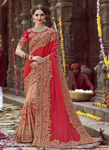 Enhance Your Beauty Wearing This Beautiful Colored Saree.These Saree And Blouse Are Fabricated On Art Silk.Its Beautified With Heavy Designer Embroidery Work.