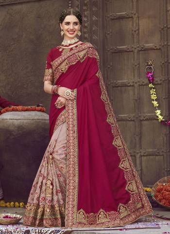 Enhance Your Beauty Wearing This Beautiful Colored Saree.These Saree And Blouse Are Fabricated On Art Silk.Its Beautified With Heavy Designer Embroidery Work.