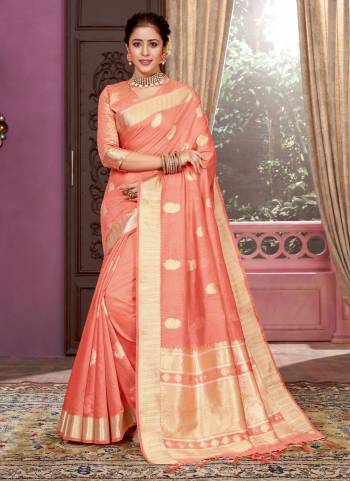 Shine Bright Wearing This Beautiful Colored Saree.These Saree And Blouse Are Fabrucated On Cotton.Its Beautified With Heavy Wevon Designer Work.