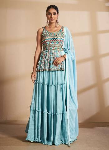 Royal And Elegant Looking Designer?Lehenga Choli is Here in Fine Colored.These Lehenga And Blouse Are Fabricated On Georgette Pair With Soft Net Dupatta.Its Beautified With Heavy Designer Work.