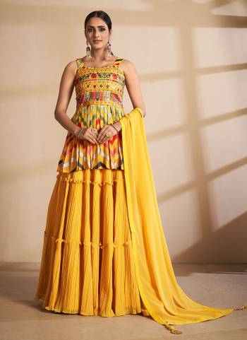 Royal And Elegant Looking Designer?Lehenga Choli is Here in Fine Colored.These Lehenga And Blouse Are Fabricated On Georgette Pair With Soft Net Dupatta.Its Beautified With Heavy Designer Work.