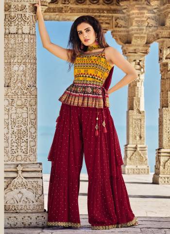 Grab These Readymade  Indo-Western Suits in All Over Beautiful Colored.These Top is Fabricated On Silk Pair With Georgette Bottom And Nazneen Dupatta.Its Beautified With Heavy Designer Work.