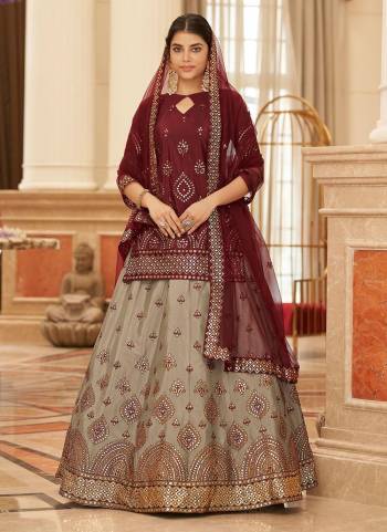 Royal And Elegant Looking Designer Lehenga Choli is Here in Fine Colored.These Lehenga And Blouse Are Fabricated On Chinon Pair With Net Dupatta.Its Beautified With Heavy Designer Work.