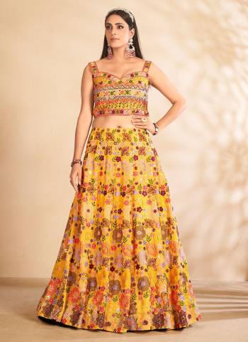 For A Desiger Look,GrabThese Lehenga Choli in All Over Beautiful Colored.These Lehenga And Blouse Are Fabricated on Georgette Pair With Georgette Dupatta.Its Beautified With Designer Printed,Embroidery Hand Work.