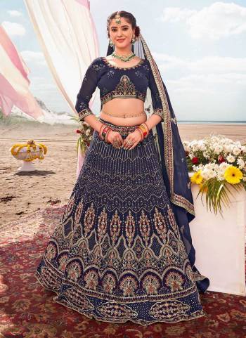 For A Designer Look,Grab These Lehenga in All Over Beautiful Colored.These Lehenga And Blouse Are Fabricated On Georgette Pair With Georgette Dupatta.Its Beautified With Heavy Designer Work.