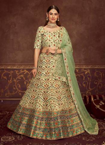 For A Designer Look,Grab These Designer Lehenga in All Over Fine Colored.These Lehenga And Blouse Are Fabricated On Art Silk Pair With Net Dupatta.Its Beautified With Heavy Designer Work.