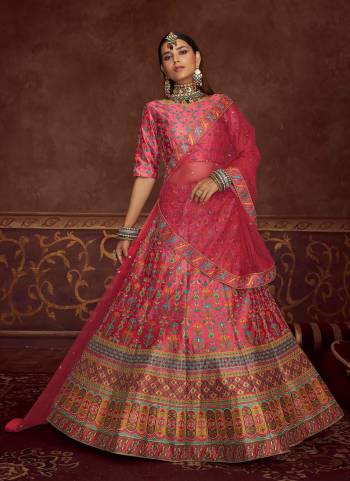 For A Designer Look,Grab These Designer Lehenga in All Over Fine Colored.These Lehenga And Blouse Are Fabricated On Art Silk Pair With Net Dupatta.Its Beautified With Heavy Designer Work.