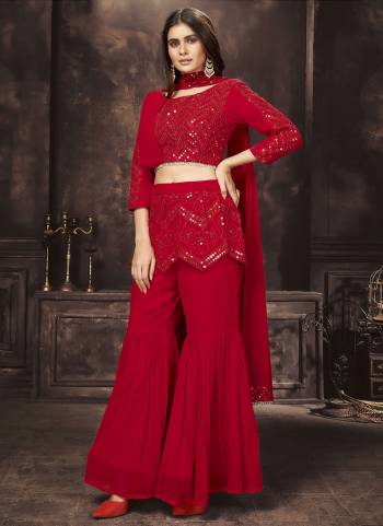 Grab These Readymade Suit in All Over Fine Colored.These Top And Bottom Are Fabricated On Georgette Pair With Georgette Dupatta.Its Beautified With Designer Work.