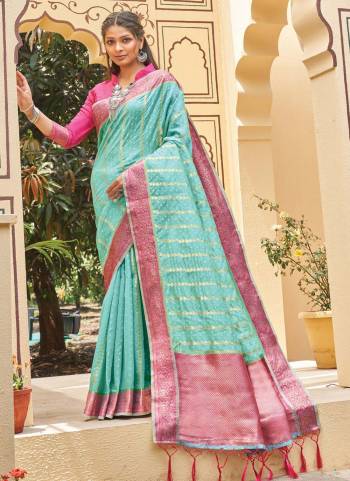 For A Proper Look,Grab These Saree In All Over Beautiful Colored.These Saree And Blouse Are Fabricated On Organza.Its Beaitified With Woven Designer Work.